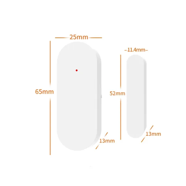 Senzor de miscare magnetic pentru geamuri si usi, compatibil cu sistemul de securitate cu alarma Senzor de miscare magnetic pentru geamuri si usi, compatibil cu sistemul de securitate cu alarma