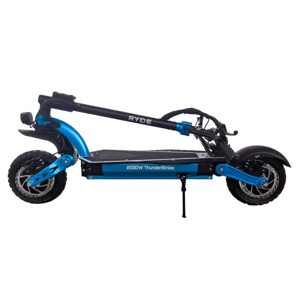 Trotineta electrica pliabila RYDE 2000 ThunderStrike, Seria 10&quot; clasa de protectie IP54, 2000W/60V/20Ah viteza maxima pana in 75 kmh, autonomie 85-100km