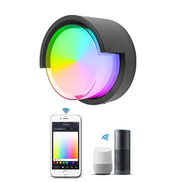 Lampa perete pentru exterior dimabila LED 15W, Smart WiFi, RGB, 3000K-6500K, IP65, 1200lm, compatibila Tuya/SmartLife Lampa perete pentru exterior dimabila LED 15W, Smart WiFi, RGB, 3000K-6500K, IP65, 1200lm, compatibila Tuya/SmartLife