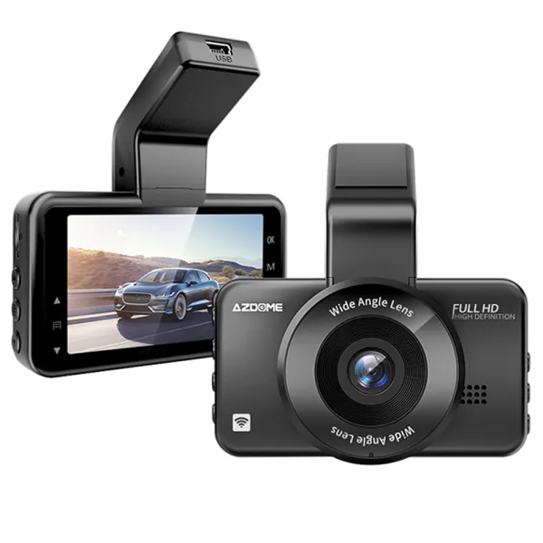 Camera auto de bord AZDOME M17 FHD 1080P, WiFi, Night Vision, 150°, ecran 3", aplicatie dedicata, G-sensor si monitorizare parcare Camera auto de bord AZDOME M17 FHD 1080P, WiFi, Night Vision, 150°, ecran 3", aplicatie dedicata, G-sensor si monitorizare parcare