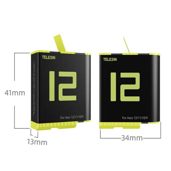 Baterie tip acumulator compatibila cu GoPro Hero 12, 11, 10, 9 - 1750 mAh Baterie tip acumulator compatibila cu GoPro Hero 12, 11, 10, 9 - 1750 mAh