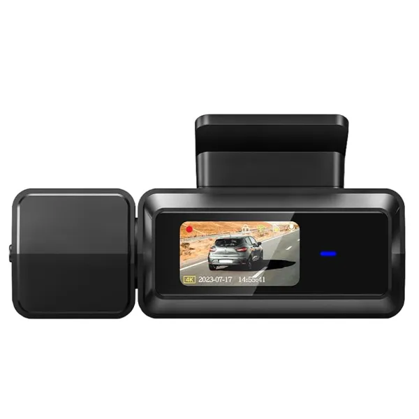 Camera auto de bord Bestsee M33 cu 2 canale 4K, WiFi, Super Night Vision, 170°, ecran 1.47&quot; si aplicatie dedicata, G-sensor si monitorizare parcare