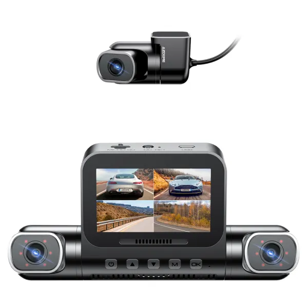 Camera auto de bord AZDOME M660 cu 4 canale 2K+3x1080P, WiFi 5G, WDR, Night Vision, ecran IPS, GPS, aplicatie dedicata, control vocal, G-sensor Camera auto de bord AZDOME M660 cu 4 canale 2K+3x1080P, WiFi 5G, WDR, Night Vision, ecran IPS, GPS, aplicatie dedicata, control vocal, G-sensor