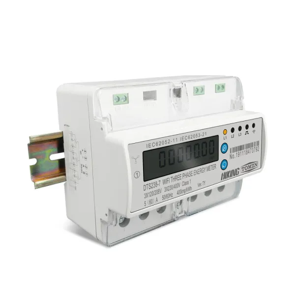 Contor trifazat inteligent WiFi pentru monitorizare energie electrica 110V 220V 50/60Hz, compatibil cu Tuya / Smartlife Contor trifazat inteligent WiFi pentru monitorizare energie electrica 110V 220V 50/60Hz, compatibil cu Tuya / Smartlife