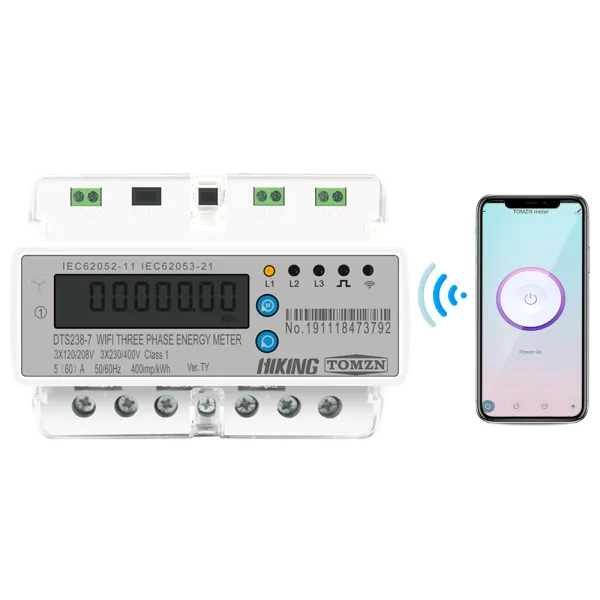 Contor trifazat inteligent WiFi pentru monitorizare energie electrica 110V 220V 50/60Hz, compatibil cu Tuya / Smartlife Contor trifazat inteligent WiFi pentru monitorizare energie electrica 110V 220V 50/60Hz, compatibil cu Tuya / Smartlife