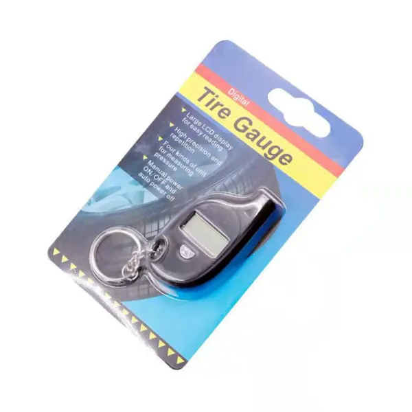 Manometru digital tip breloc pentru anvelope cu afisaj LCD, presiune 3-150 bari Manometru digital tip breloc pentru anvelope cu afisaj LCD, presiune 3-150 bari