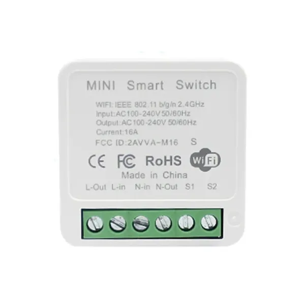 Mini releu inteligent smart WiFi, DIY, compatibil Tuya/SmartLife Mini releu inteligent smart WiFi, DIY, compatibil Tuya/SmartLife