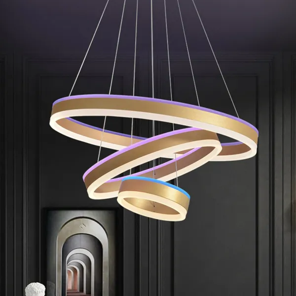 Aplica cu trei niveluri, 120W, lumina calda, rece si RGBl WiFi, compatibila Tuya, Smartlife, Alexa, Google Assistant