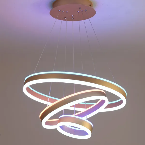 Aplica cu trei niveluri, 120W, lumina calda, rece si RGBl WiFi, compatibila Tuya, Smartlife, Alexa, Google Assistant