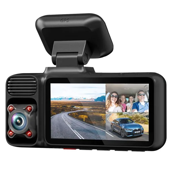 Camera auto de bord cu 3 canale REDTIGER F175G 4K+1080P+1080P, WiFi, Night Vision, 150°, ecran 3.16", GPS, aplicatie dedicata, G-sensor si monitorizare parcare Camera auto de bord cu 3 canale REDTIGER F175G 4K+1080P+1080P, WiFi, Night Vision, 150°, ecran 3.16", GPS, aplicatie dedicata, G-sensor si monitorizare parcare