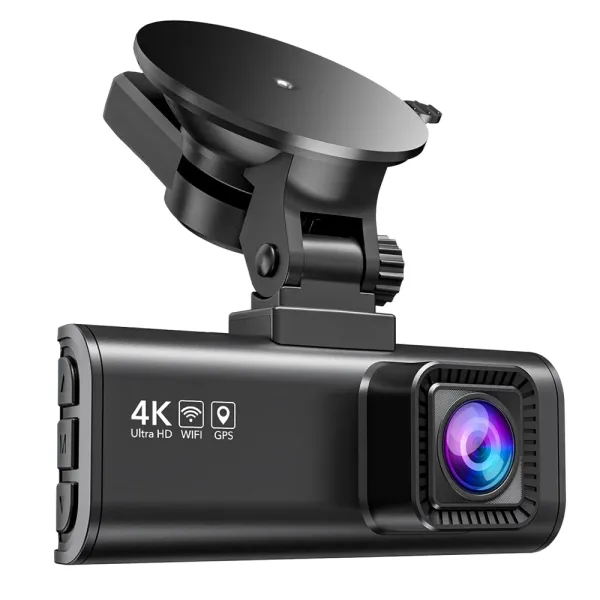 Camera auto de bord REDTIGER F7NS 4K UHD, WiFi, Night Vision, 170°, ecran IPS 3.18&quot;, GPS, aplicatie dedicata, G-sensor si monitorizare parcare