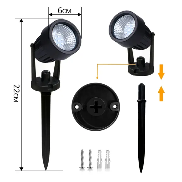 Set 9 lampi ambientale inteligente TUYA LED RGB pentru gradina, 5500-7500lm, 9.3W * 9 LED spots, Output 84W