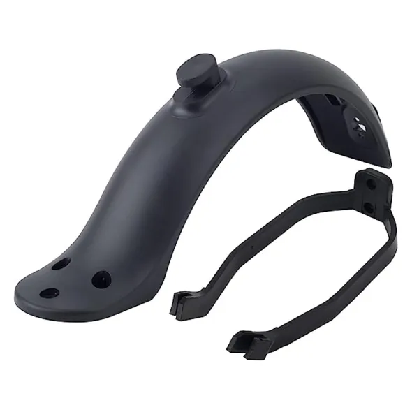 Set complet aparatoare spate inclusiv suport si lumina spate pentru trotinete electrice Xiaomi, Negru