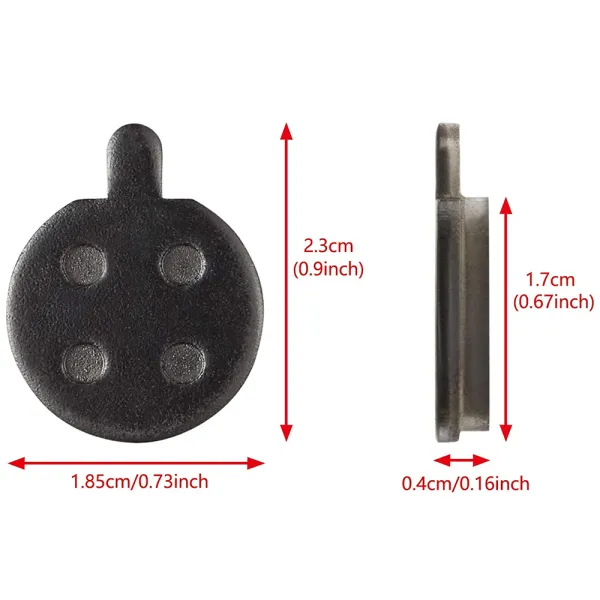 Set placute de frana semi-metalice compatibile cu trotinetele electrice Xiaomi, RYDE Set placute de frana semi-metalice compatibile cu trotinetele electrice Xiaomi, RYDE