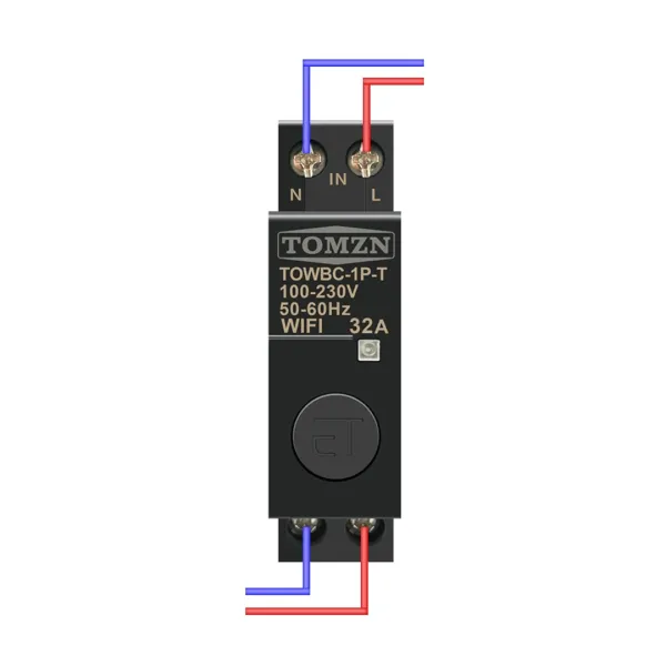 Siguranta automata inteligenta monofazata tip intrerupator circuit 32A, WiFi, compatibila Tuya / Smart Life Siguranta automata inteligenta monofazata tip intrerupator circuit 32A, WiFi, compatibila Tuya / Smart Life