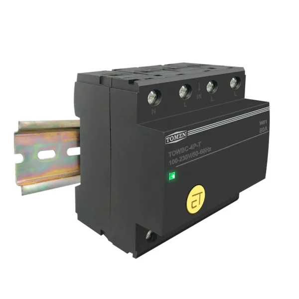 Siguranta automata inteligenta trifazata tip intrerupator circuit 80A, WiFi, compatibila Tuya / Smart Life