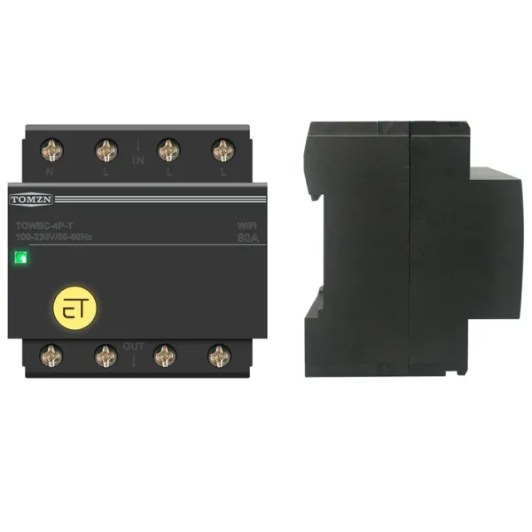 Siguranta automata inteligenta trifazata tip intrerupator circuit 80A, WiFi, compatibila Tuya / Smart Life