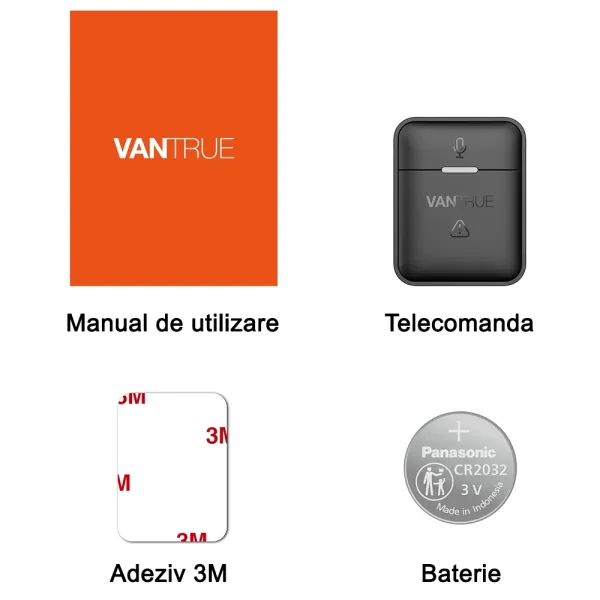 Telecomanda wireless pentru camerele Vantrue N5 | N4 Pro | S1 Pro | E3 | E2 | E1