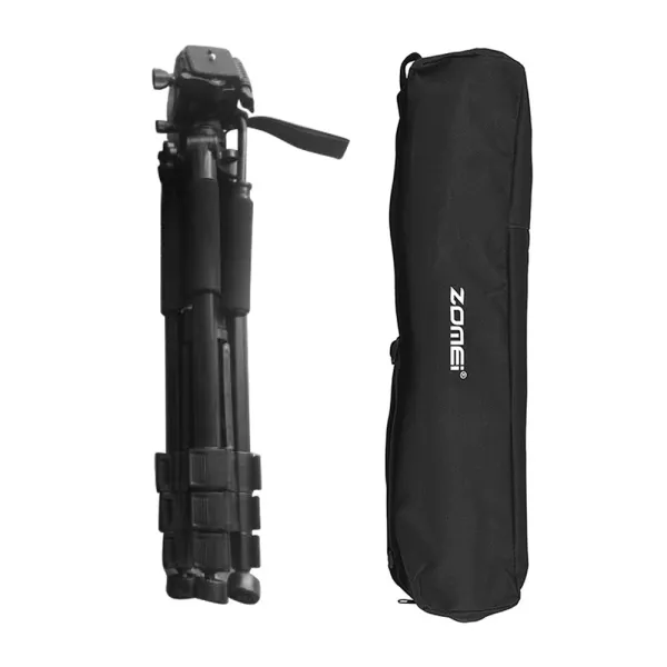 Trepied profesional 56 - 165 cm din aluminiu cu cap 3-Way si monopied cu suport telefon