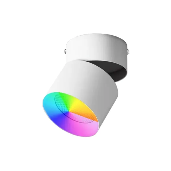 Spot de tavan pliabil si dimabil LED 12W, Smart WiFi, RGB, 3000K-6500K, IP44, 960lm, compatibil Tuya/SmartLife Spot de tavan pliabil si dimabil LED 12W, Smart WiFi, RGB, 3000K-6500K, IP44, 960lm, compatibil Tuya/SmartLife