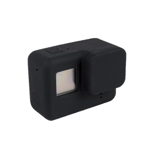 Carcasa de protectie din silicon fara rama, compatibila cu GoPro Hero 5 / 6 / 7 (Negru)