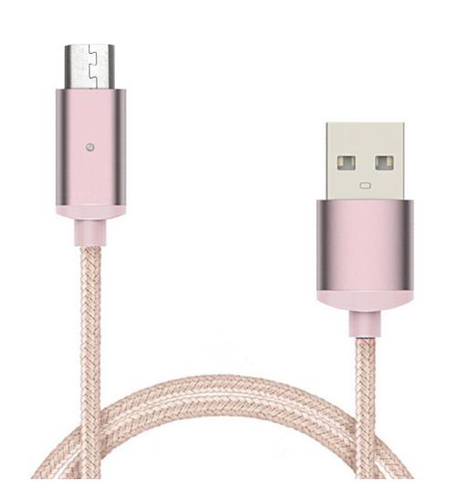 Cablu Magnetic MICRO USB Android  (Rose gold, 1m)