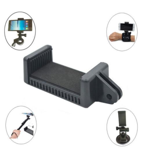 Suport telefon pentru accesorii camere video sport (Negru)