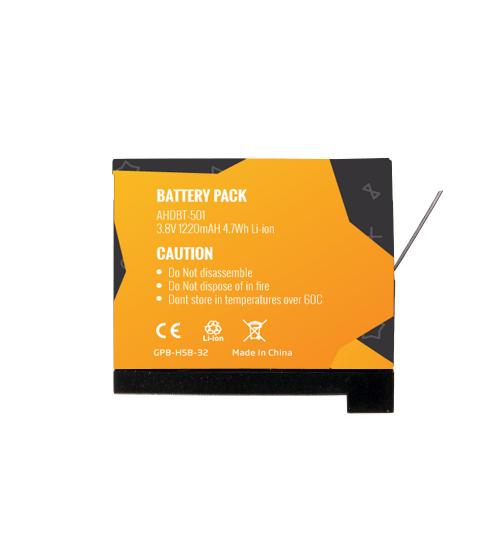 Baterie Widjit tip acumulator GoPro Hero 5 / 6 / 7, 1220 mAh (Negru)