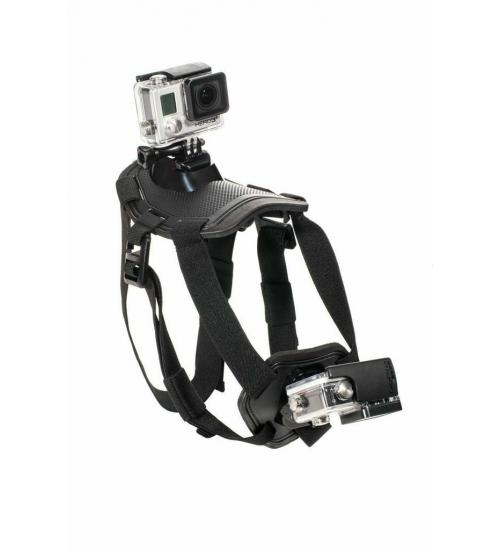 Ham Widjit pentru caini cu sistem de prindere QR compatibil camere video sport (Negru)
