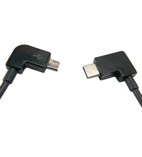 Cablu telecomanda USB-C pentru drone DJI (Negru)