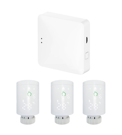 Bundle Gateway Hub + 3 Capete Termostatice Smart WiFi