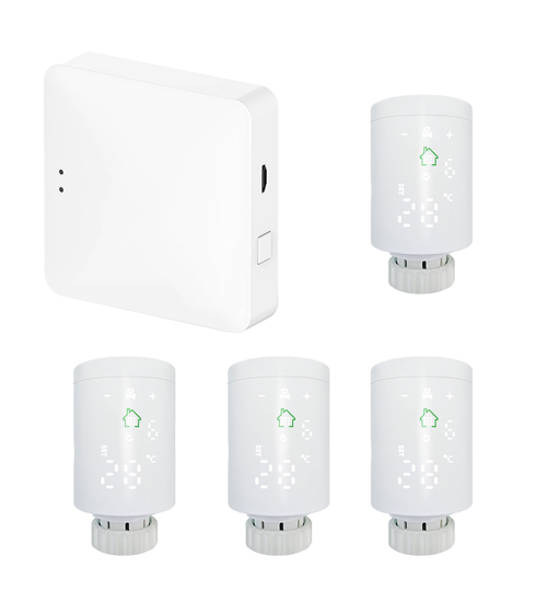 Bundle Gateway Hub + 4 Capete Termostatice Smart WiFi