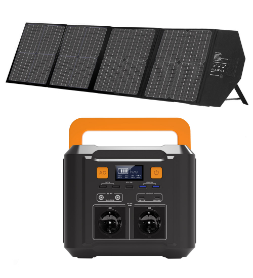 Pachet panou solar si baterie tip acumulator Power Station T300 Pro