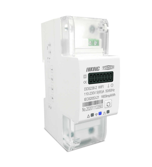 Contor monofazat inteligent WiFi pentru monitorizare energie electrica 110V 220V 50/60Hz, compatibil Tuya / Smartlife