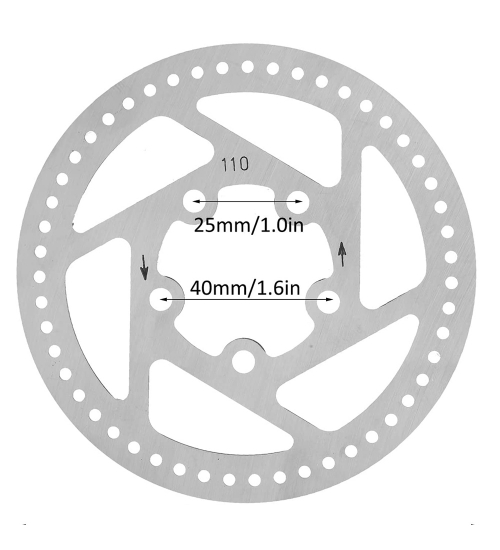 Disc de frana de 110mm, compatibil cu trotinetele electrice Xiaomi, RYDE