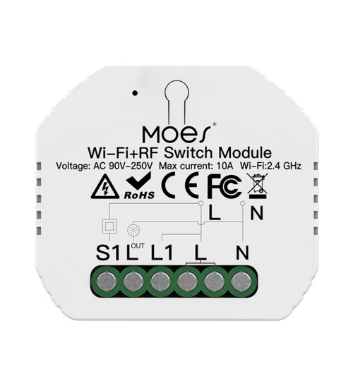 Releu inteligent smart WiFi cu 1 canal, DIY, compatibil Tuya/SmartLife