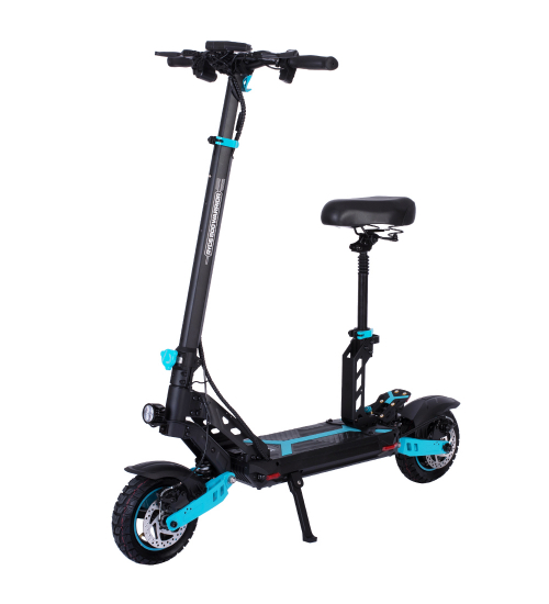 Trotineta electrica pliabila RYDE 800 Warrior cu scaun - seria 10", clasa protectie IP54, 800W/48V/18Ah viteza maxima 60Km/h, autonomie 70km