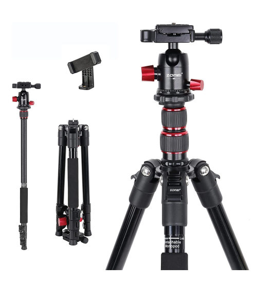 Trepied si monopod 3 in 1 din aluminiu, 40 - 138 cm, cap cu bila si sistem Quick Release