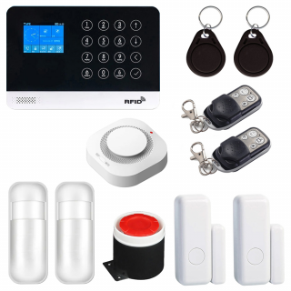 Sistem complet de alarma SMART WiFi, GSM, RFID, compatibil Tuya / Smart Life si sirena exterioara