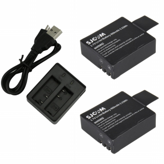 Incarcator Widjit dual + 2 baterii SJCAM