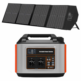 Pachet panou solar si baterie tip acumulator Power Station T500 Pro