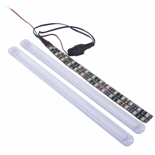Set 2 benzi LED albastre, cu capace IP54, pentru trotinetele electrice RYDE