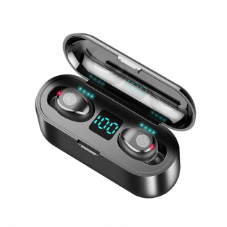 Casti earbuds Wireless Bluetooth, rezistente la apa, cu functie de anulare zgomot
