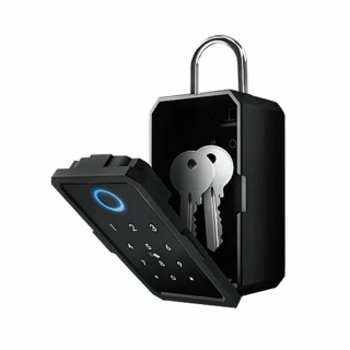 Seif de perete exterior pentru chei, Smart Key Box BLE, IP65, blocare cu amprenta, card IC sau parola, compatibil Tuya/SmartLife