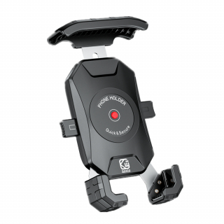 Suport telefon rotativ 360 rigid KEWIG pentru bicicleta cu eliberare rapida si sistem anti-vibratii