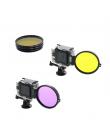 Set de filtre 58mm colorate si adaptor de fixare pentru camere video sport pentru GoPro