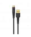 Cablu strikeLINE™ Heavy Duty microUSB reversibil (Negru, 1.22 m)