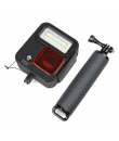 Carcasa subacvatica cu lampa LED, monopod si filtru rosu