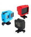 Carcasa de protectie din silicon cu rama, compatibila cu GoPro Hero 5 / 6 / 7