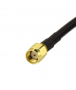 Cablu coaxial LMR400 1 metru, pentru antene RP-SMA Male - N Female cu adaptor inclus